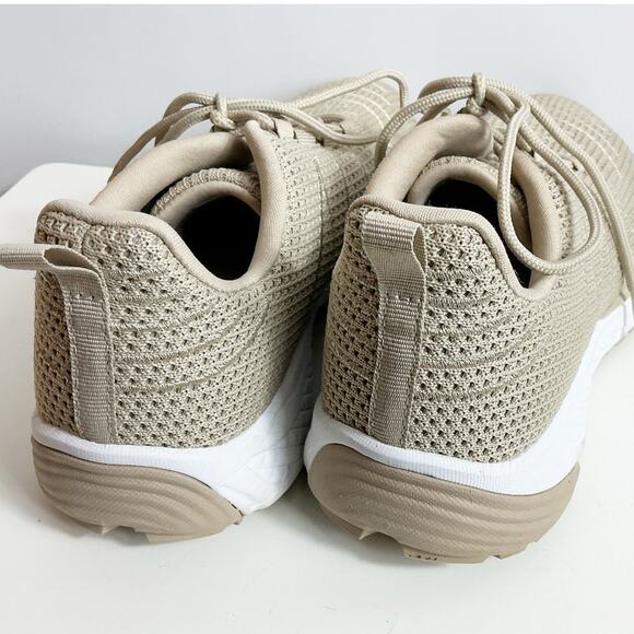 Propet Womens Tour Knit Shoes Tan/Sand White WAA112M Size 8.5 Wide - Picture 4 of 7